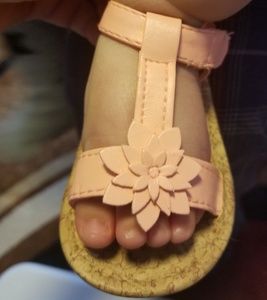 3 pair of size 3 Carter's "crib" sandals